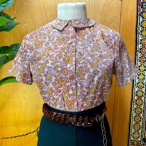 Vintage 50’s/60’s Paisley Button Up Blouse